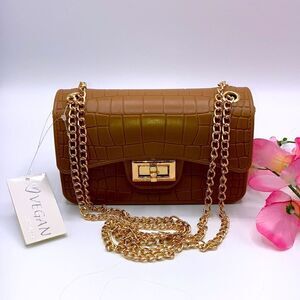 Womens Small Vegan Crossbody Shoulder Bag Purse